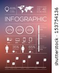 set elements of infographics.... | Shutterstock .eps vector #153754136