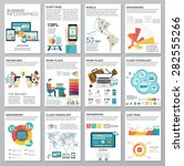 big set of infographics... | Shutterstock .eps vector #282555266