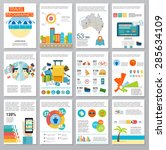 big set of infographics... | Shutterstock .eps vector #285634109