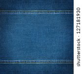 Jeans Texture With Seams