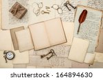 antique accessories  old... | Shutterstock . vector #164894630