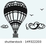 hot air balloon clip art black and white free vectors 4132 downloads found at vectorportal vectorportal