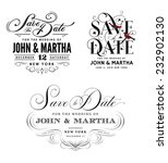Save The Date Vintage Templates