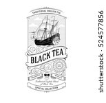 Tea Label Vintage Logo