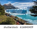 The Perito Moreno glacier in Glaciares National Park outside El Calafate, Argentina