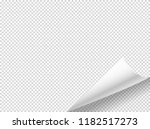 bending paper vector mockup.... | Shutterstock .eps vector #1182517273