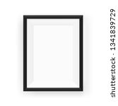 realistic empty black picture... | Shutterstock .eps vector #1341839729