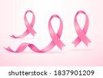 world breast cancer pink silk... | Shutterstock .eps vector #1837901209