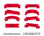 red shining vector banners.... | Shutterstock .eps vector #1902882973