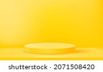 yellow empty illuminated room... | Shutterstock .eps vector #2071508420