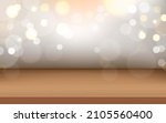 wood show case with bokeh... | Shutterstock .eps vector #2105560400