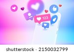social media notification... | Shutterstock .eps vector #2150032799
