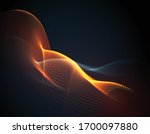 smooth smoke particle wave ... | Shutterstock .eps vector #1700097880