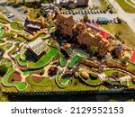 Small photo of Kissimmee Orlando, FL, USA - February 20, 2022: Aerial photo Bonanza miniature golf tourist attraction