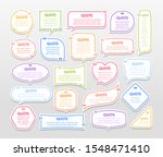 quote frames textboxes blank... | Shutterstock . vector #1548471410