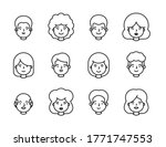 people portrait line outline... | Shutterstock .eps vector #1771747553