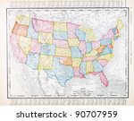 A map of the united states from ...
