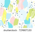 brush  marker  pencil stroke... | Shutterstock .eps vector #729807133