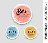 colorful label paper circle... | Shutterstock .eps vector #1502875019