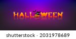 halloween message  pumpkin and... | Shutterstock .eps vector #2031978689