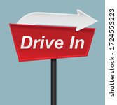 drive in sign isolated on... | Shutterstock .eps vector #1724553223