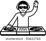 Simple Turntable with Vinyl Record vector clipart image - Free stock ...