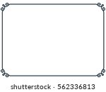 frame border line page vector... | Shutterstock .eps vector #562336813