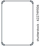 frame border line page vector... | Shutterstock .eps vector #622749506