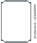 frame border line page vector... | Shutterstock .eps vector #626600069