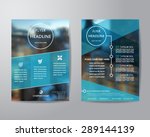 business brochure flyer design... | Shutterstock .eps vector #289144139