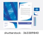 corporate identity template | Shutterstock .eps vector #363389840