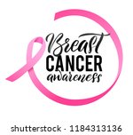 breast cancer awareness... | Shutterstock .eps vector #1184313136