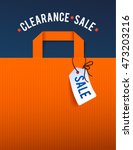 clearance sale poster with... | Shutterstock .eps vector #473203216
