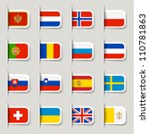 label   european flags | Shutterstock .eps vector #110781863