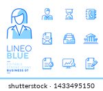 lineo blue   office and... | Shutterstock .eps vector #1433495150