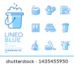 lineo blue   cleaning and... | Shutterstock .eps vector #1435455950
