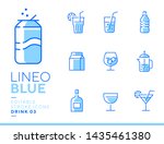 lineo blue   drink and alcohol... | Shutterstock .eps vector #1435461380
