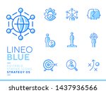 lineo blue   strategy and... | Shutterstock .eps vector #1437936566