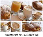 Italian breakfast - collage