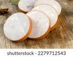 Small photo of Low-quality chicken ham during cooking, lackluster sausage using chicken meat