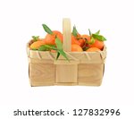 clementines in basket | Shutterstock . vector #127832996
