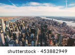 Aerial View Of Manhattan New...