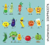 funny best friends healthy... | Shutterstock .eps vector #1069963376