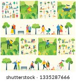 vector nature eco background... | Shutterstock .eps vector #1335287666