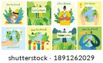 earth day concept. human hands... | Shutterstock .eps vector #1891262029