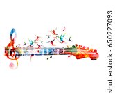 music instrument background.... | Shutterstock .eps vector #650227093