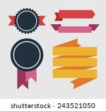 vector ribbons and labels | Shutterstock .eps vector #243521050