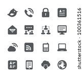 internet icons set | Shutterstock .eps vector #100361516