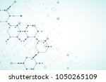 abstract  technology hexagonal... | Shutterstock .eps vector #1050265109