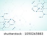 abstract  technology hexagonal... | Shutterstock .eps vector #1050265883